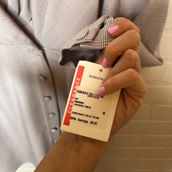 Wayf Rozy Glenplaid Button Down Wrap Dress M - Picture 6 of 8